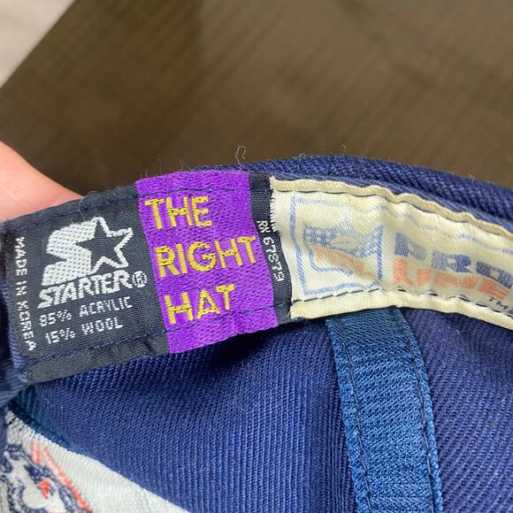 Vintage 90s Starter Pro Line The Right Hat Denver Broncos - Picture 8 of 8